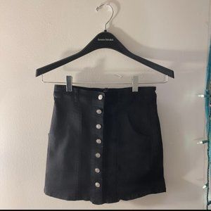 Black Button Up Skirt
